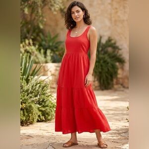 AYR Vibrant Red Maxi Dress